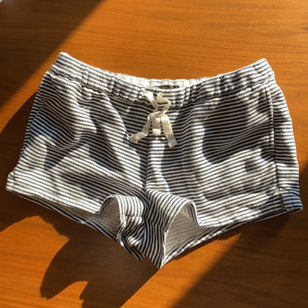 J Crew Casual Blue and White shorts, Sz XS